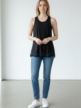 Lululemon Sleeveless Mesh Racerback Tank Top - Black